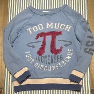 Blue Pi Symbol Sweatshirt